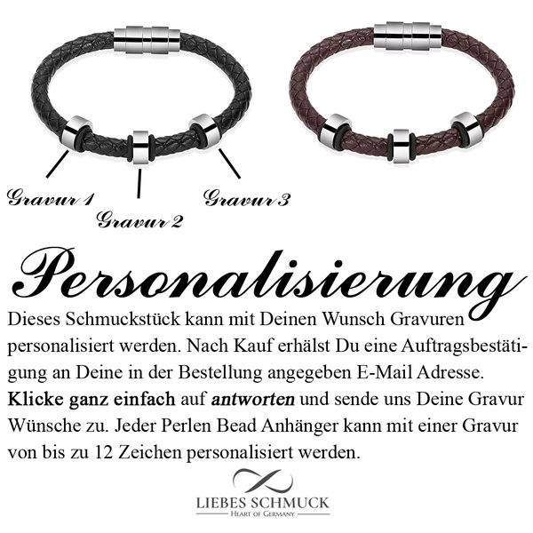 Ascheschmuck Herren Armband Urnenarmband Befüllbare Mini Urne Edelstahl Anhänger mit Gravur